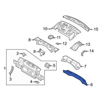 Volkswagen OE - Rear Rear Body Reinforcement