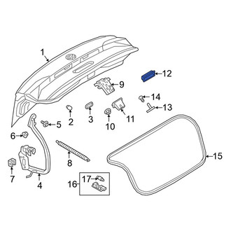 Volkswagen OE - Rear Trunk Lid Release Switch