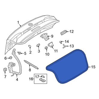 Volkswagen OE - Rear Deck Lid Seal