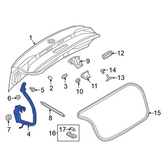 Volkswagen OE - Rear Left Deck Lid Hinge