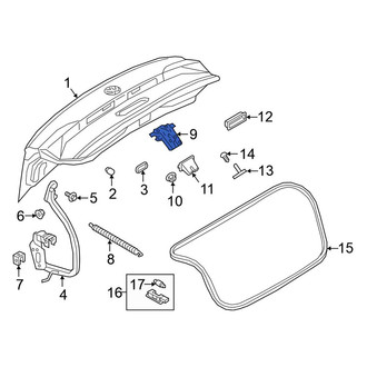 Volkswagen OE - Rear Deck Lid Latch