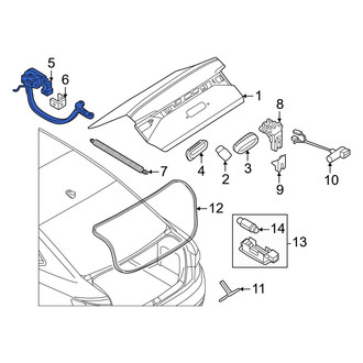 Volkswagen OE - Rear Left Deck Lid Hinge