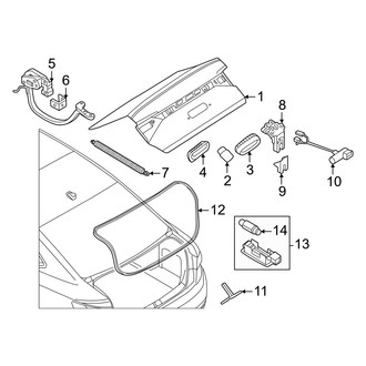 Volkswagen OE - Trunk Lid - Lid & Components