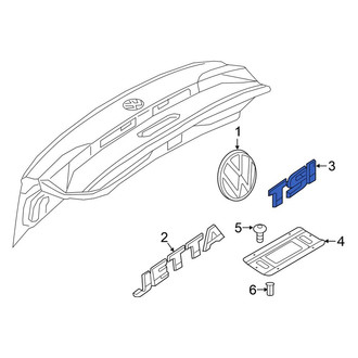 Volkswagen OE - Rear Deck Lid Emblem