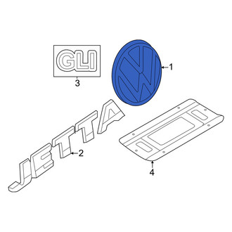 Volkswagen OE - Rear Deck Lid Emblem
