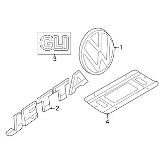 Volkswagen OE - Trunk Lid - Exterior Trim