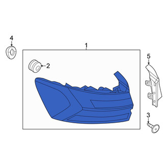 Volkswagen OE - Rear Left Outer Tail Light Assembly