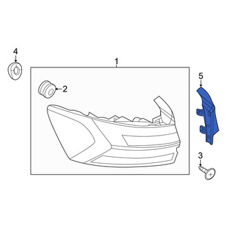 Volkswagen OE - Rear Right Tail Light Access Cover