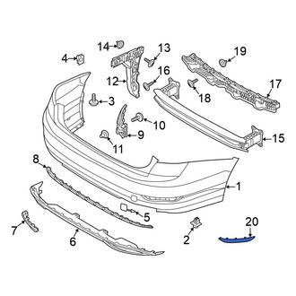 Volkswagen OE - Rear Right Reflector Panel