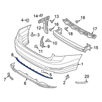 Volkswagen OE - Front Right Bumper Trim