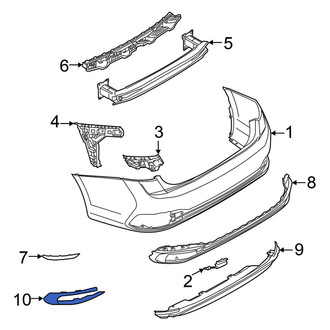 Volkswagen OE - Rear Left Bumper Trim
