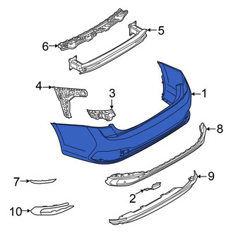 Volkswagen OE - Rear Bumper Cover