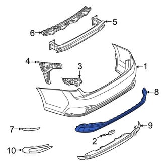 Volkswagen OE - Rear Spoiler