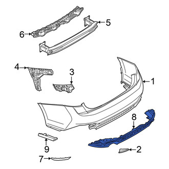 Volkswagen OE - Rear Valance Panel