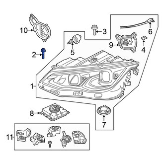 Volkswagen OE - Headlight Mounting Bolt