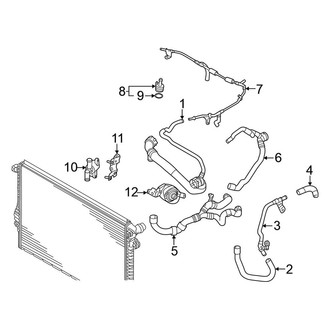 Volkswagen OE - Cooling - Hoses & Lines (Left Side)