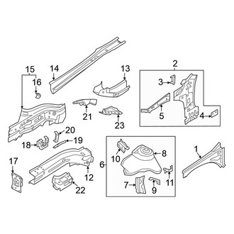 Volkswagen OE - Fender - Structural Components & Rails