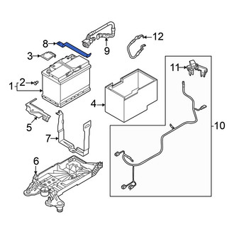 Volkswagen OE - Upper Battery Hold Down Frame