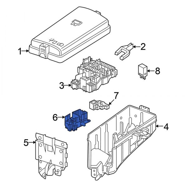 Volkswagen OE 5WA941824B Fuse Holder