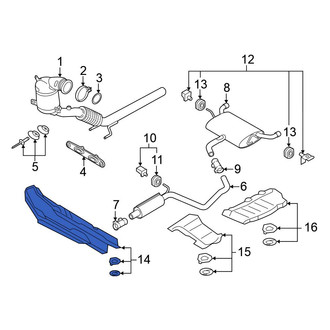 Volkswagen OE - Floor Pan Heat Shield