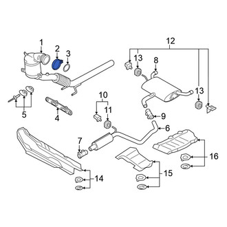 Volkswagen OE - Catalytic Converter Clamp