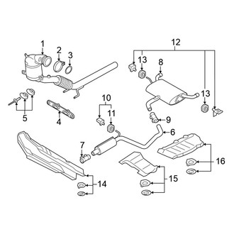 Volkswagen OE - Exhaust System - Exhaust Components