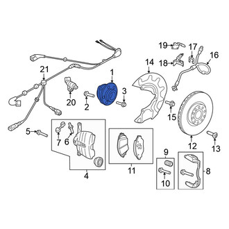 Volkswagen OE - Front Wheel Bearing and Hub Assembly