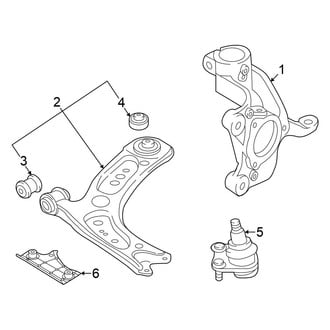 Volkswagen OE - Front Suspension - Suspension Components (Autobahn / S / SE)