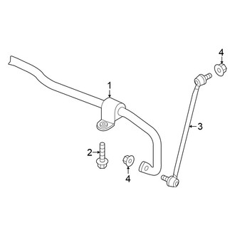 Volkswagen OE - Front Suspension - Stabilizer Bar & Components (Autobahn / S / SE)