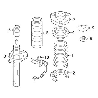 Volkswagen OE - Front Suspension - Struts & Suspension Components