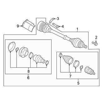 Volkswagen OE - Front Suspension - Drive Axles (Manual Top), (Standard Tr)