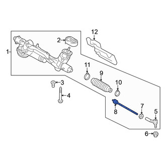 Volkswagen OE - Front Inner Steering Tie Rod End