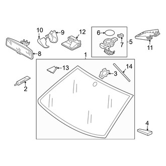 Volkswagen OE - Windshield - Glass (S / SE)