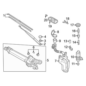 Volkswagen OE - Windshield - Wiper & Washer Components (Autobahn / S / SE)