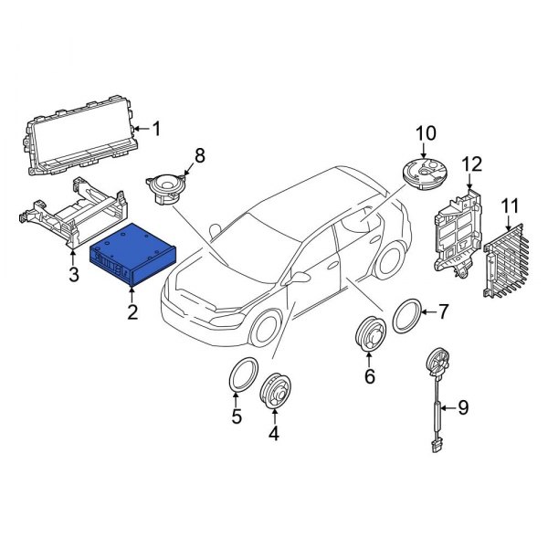 Volkswagen OE 5H0035877A Radio Control Unit