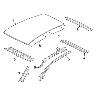 Volkswagen OE - Roof & Components (W/O Sunroof), (S)