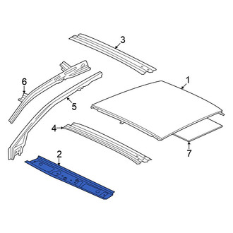 Volkswagen OE - Front Upper Roof Header Panel