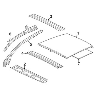 Volkswagen OE - Roof & Components (With Sunroof), (Autobahn / SE)