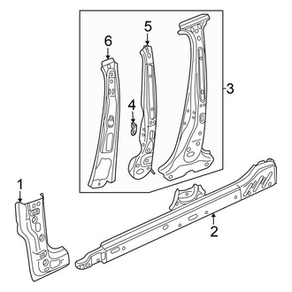 Volkswagen OE - Pillars, Rocker & Floor - Hinge Pillar
