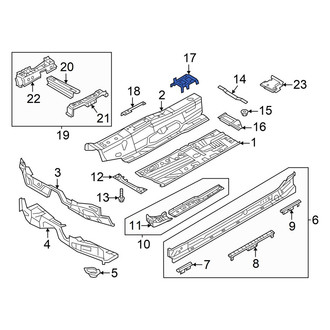 Volkswagen OE - Front Right Floor Pan Reinforcement