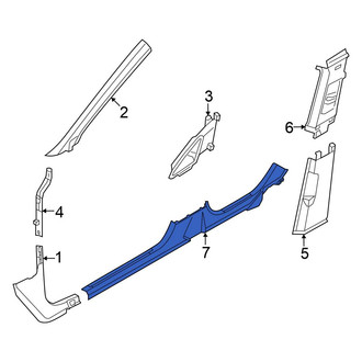 Volkswagen OE - Left Door Sill Plate