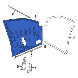 Volkswagen OE - Front Left Door Shell