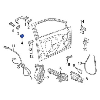 Volkswagen OE - Front Right Exterior Door Handle Cover