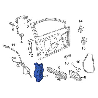 Volkswagen OE - Rear Right Door Latch Assembly