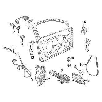Volkswagen OE - Front Door - Lock & Hardware