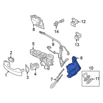 Volkswagen OE - Rear Left Door Latch Assembly