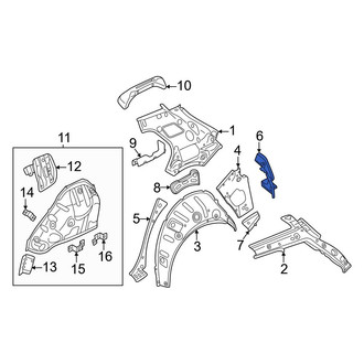 Volkswagen OE - Rear Right Tail Light Pocket Bracket