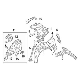 Volkswagen OE - Quarter Panel - Inner Structure