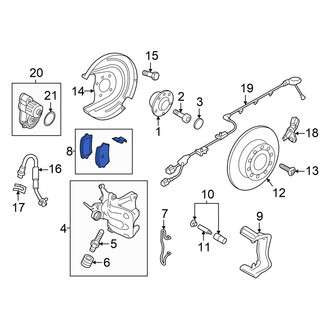 Volkswagen OE - Rear Disc Brake Pad Set