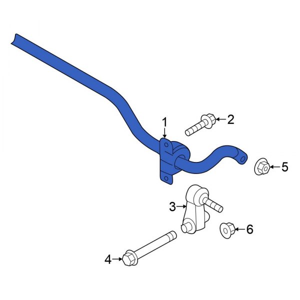 Volkswagen OE 5Q0511305AT Rear Suspension Stabilizer Bar